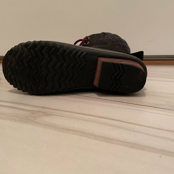 Sorel Slimpack Lace Duck Boot Women's Black Size 9 - Picture 9 of 12